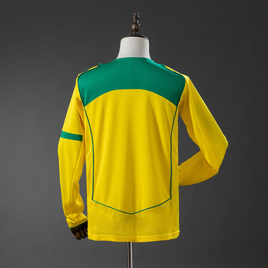 1º EQUIPACION BRASIL 2004 MANGA LARGA (RÉPLICA)