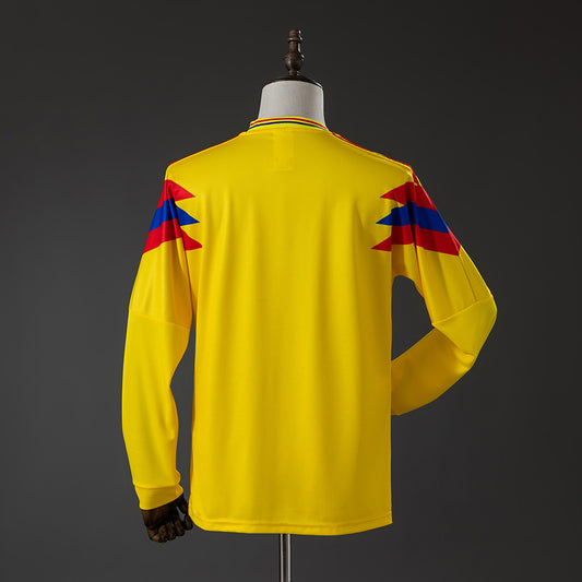 1ª EQUIPACION COLOMBIA 90 MANGA LARGA (RÉPLICA)