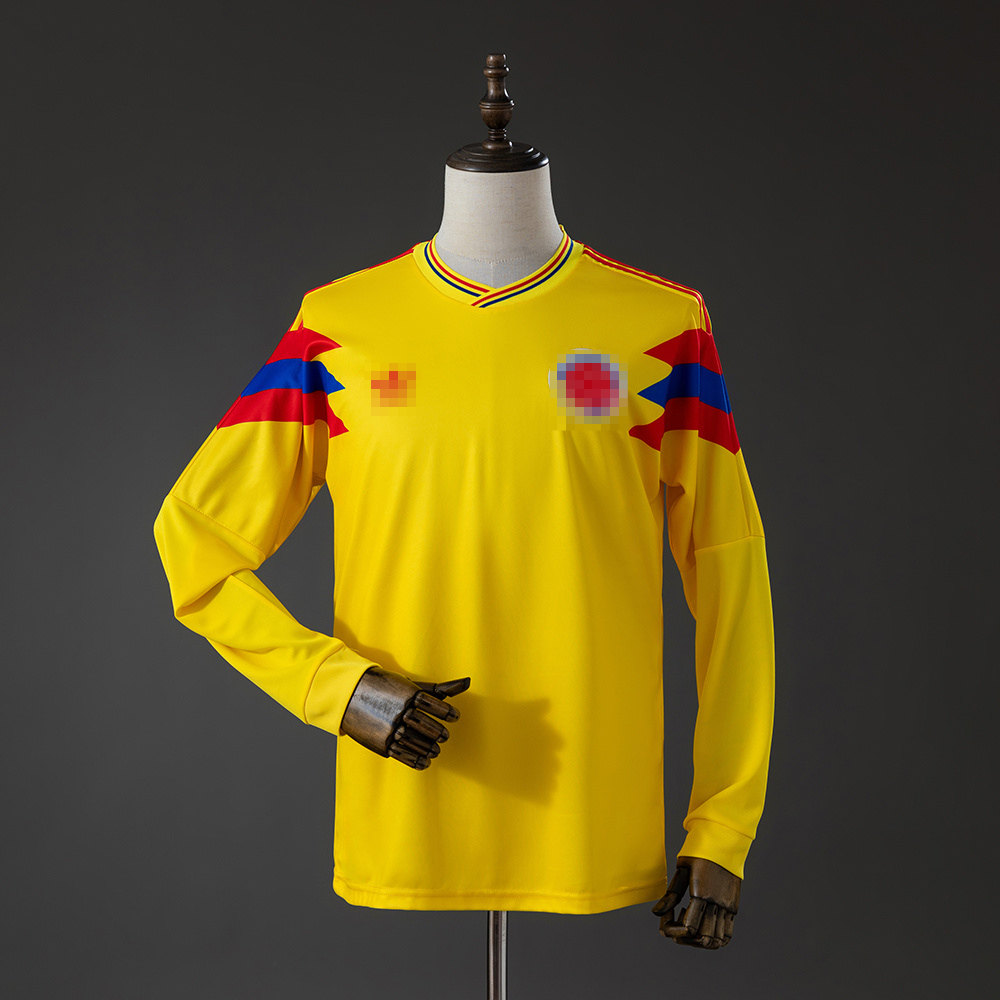 1ª EQUIPACION COLOMBIA 90 MANGA LARGA (RÉPLICA)