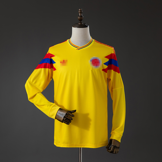 1ª EQUIPACION COLOMBIA 90 MANGA LARGA (RÉPLICA)